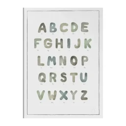 Posters<Kunskapstavlan® Affiche The alphabet watercolour, 30x40 cm