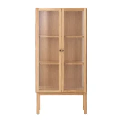 Vitrines & Présentoirs<Audo Copenhagen Armoire avec portes en verre Curiosity 143 cm, Oak