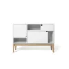Vitrines & Présentoirs<Zweed Armoire Citti 6x3, White, structure en chêne laqué mat