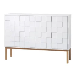 Vitrines & Présentoirs<A2 Armoire Collect 2010 basse, Chêne huilé blanc