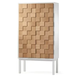 Vitrines & Présentoirs<A2 Armoire Collect 2016, Chêne huilé blanc-blanc