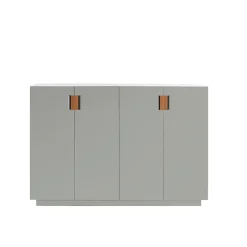 Vitrines & Présentoirs<Asplund Armoire Frame 160 High , light grey, portes pliantes, 42 cm, cognac