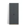 Vitrines & Présentoirs<Asplund Armoire haute Snö F, Storm grey, base en chêne, dj.42 cm