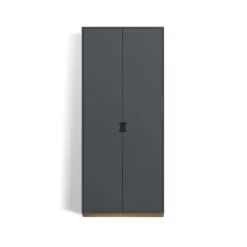 Vitrines & Présentoirs<Asplund Armoire haute Snö F, Storm grey, base en chêne, dj.30 cm