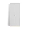 Vitrines & Présentoirs<Asplund Armoire haute Snö F, white, base en chêne, dj.42 cm, portes opaques