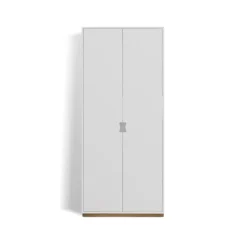 Vitrines & Présentoirs<Asplund Armoire haute Snö F, white, base en chêne, dj.42 cm, portes opaques