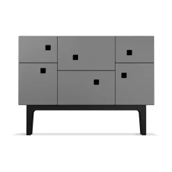 Vitrines & Présentoirs<Zweed Armoire Peep C2, slate grey, laqué noir