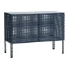 Vitrines & Présentoirs<HAY Armoire Perforated Cabinet small, Steel blue
