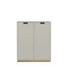 Vitrines & Présentoirs<Asplund Armoire Snö E, Light grey, base en chêne, portes opaques, dj.42 cm