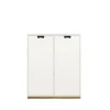 Vitrines & Présentoirs<Asplund Armoire Snö E, White, base en chêne, portes opaques, dj.30 cm