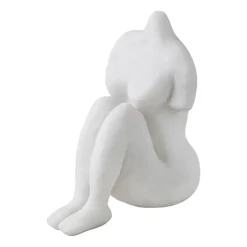Sculptures & Figurines En Porcelaine<Mette Ditmer Art piece femme assise 14 cm, Off-white