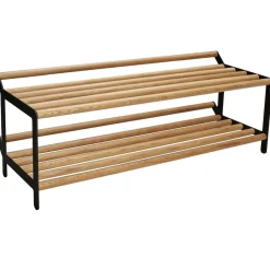 Rangements À Chaussures<Essem Design Banc avec rangement chaussures Tamburin 100cm, Bouleau-noir