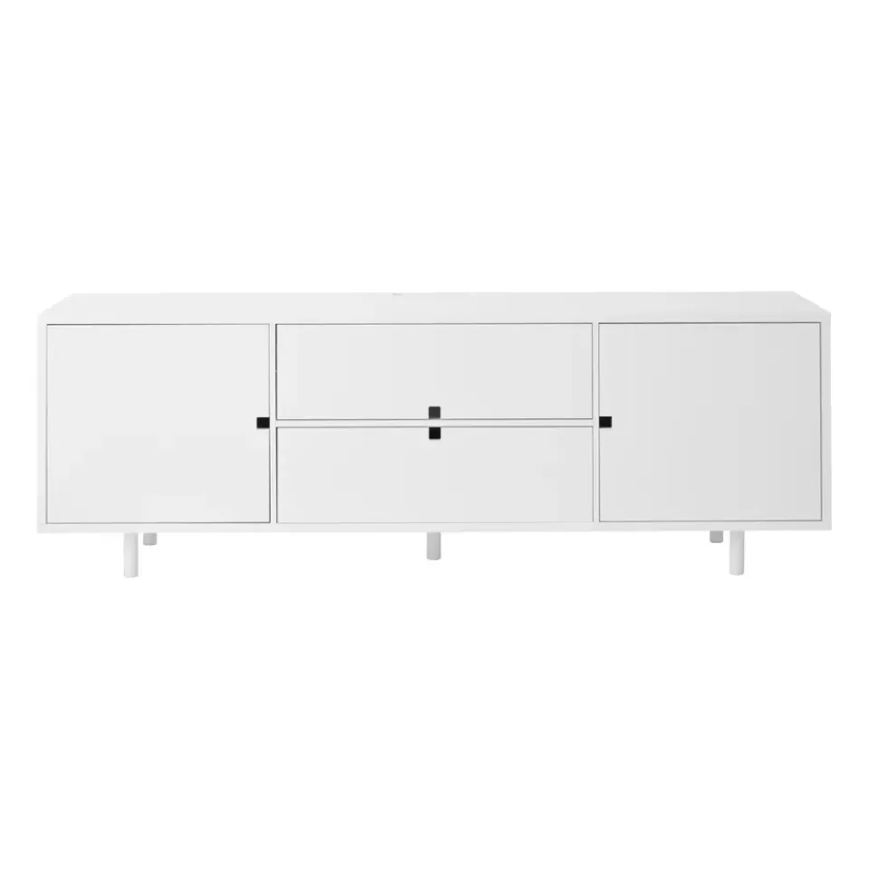 Meubles Tv & Media|Commodes & Buffets<1898 Banc multimédia Square, Blanc
