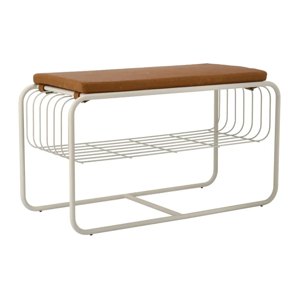 Rangements À Chaussures<Scandi Living Banc/étagère à chaussures Nod 80x36c42 cm, Beige