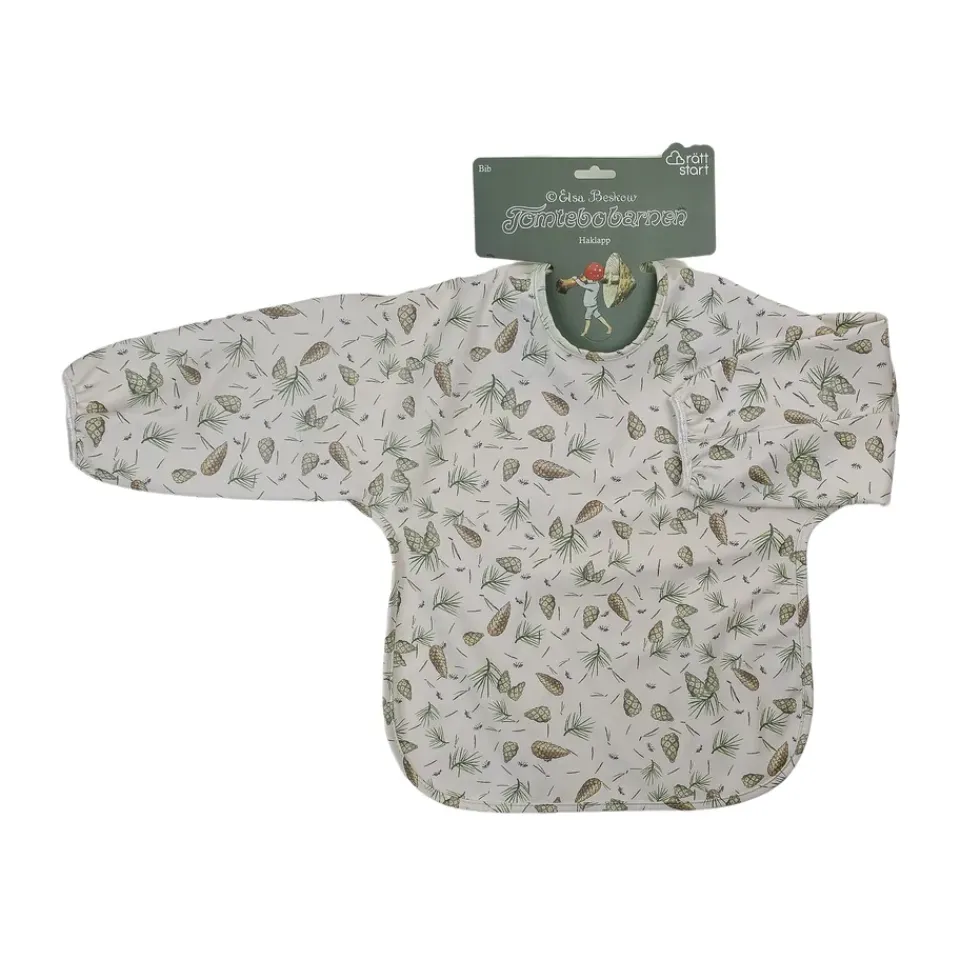 Accessoires Pour Chambre D'Enfants|Accessoires Pour Chambre D'Enfants<Rätt Start Bavoir à manches Elsa Beskow Tomtebobarnen, Vert