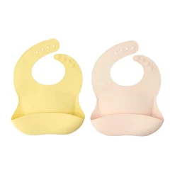Accessoires Pour Chambre D'Enfants|Accessoires Pour Chambre D'Enfants<Scandi Living Bavoir en silicone Silly, 2 pièces’, Blush-citron