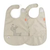 Accessoires Pour Chambre D'Enfants|Accessoires Pour Chambre D'Enfants<Done by deer Bavoir Lalee avec velcro, lot de 2, Sable