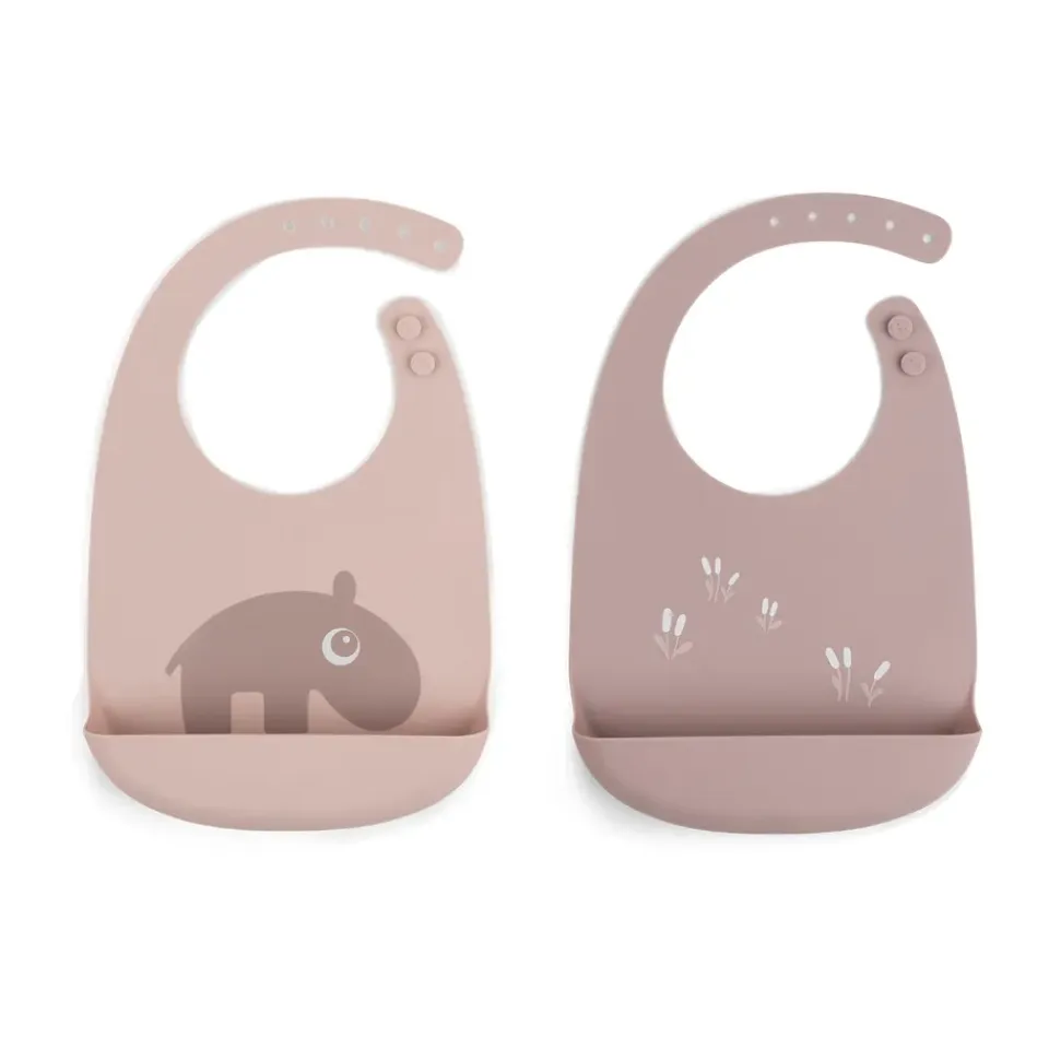 Accessoires Pour Chambre D'Enfants|Accessoires Pour Chambre D'Enfants<Done by deer Bavoirs Ozzo, lot de 2, Poudre
