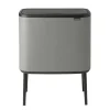 Poubelles À Pédale<Brabantia Bo Touch Bin 3 x 11 L, Mineral concrete grey