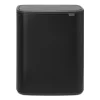 Corbeilles À Papier & Poubelles<Brabantia Bo Touch Bin 2x30 L, Noir mat