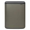 Corbeilles À Papier & Poubelles<Brabantia Bo Touch Bin 2x30 L, Platine