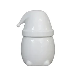 Décorations De Noël<DBKD Bocal avec couvercle Eating Santa grand, Shiny white