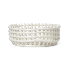 Bols Décoratifs<Ferm Living Bol tressé Ceramic, Off-white