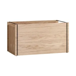 Boites & Bocaux<MOEBE Boîte de rangement en chêne 33x60 cm, Bois, noir