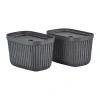 Paniers De Rangement<Zone Denmark Boîte de rangement Pulp 15x23 cm, lot de 2, Black
