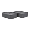 Paniers De Rangement<Zone Denmark Boîte de rangement Pulp 32x48 cm, lot de 2, Black