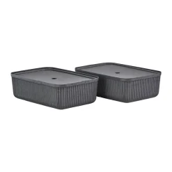 Paniers De Rangement<Zone Denmark Boîte de rangement Pulp 32x48 cm, lot de 2, Black