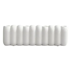 Bougeoirs<101 Copenhagen Bougeoir blanc Tube Bone, 11x35 cm
