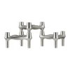Photophores<STOFF Bougeoir BMF , 3 pièces, Chrome brossé
