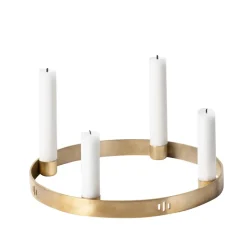 Bougeoirs|Bougeoirs De L'Avent & Bougies<Ferm Living Bougeoir Circle laiton, petit