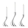 Bougeoirs<Georg Jensen Bougeoir Cobra lot de 3, acier inoxydable
