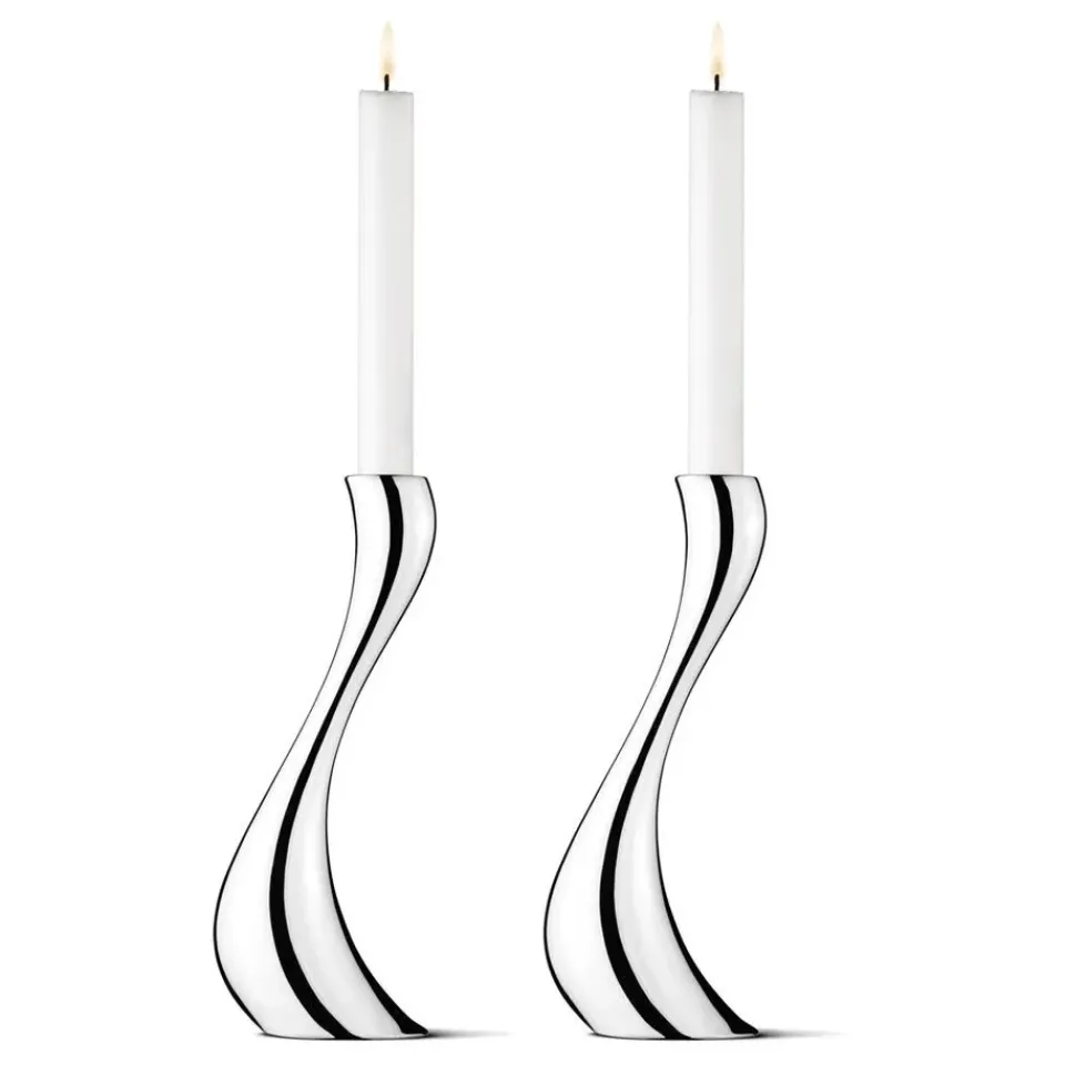 Bougeoirs<Georg Jensen Bougeoir Cobra, lot de 2, grand, 24 cm