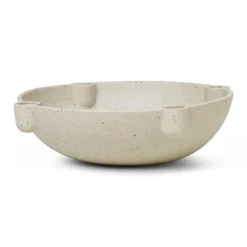 Bougeoirs|Bougeoirs De L'Avent & Bougies<Ferm Living Bougeoir de l'avent Bowl céramique large Ø27 cm, Gris clair