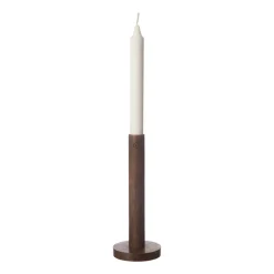 Bougeoirs<ERNST Bougeoir en bois 20 cm, Marron foncé