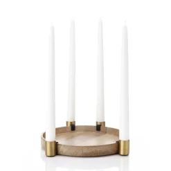 Bougeoirs|Bougeoirs De L'Avent & Bougies<Applicata Bougeoir Luna, chêne-laiton