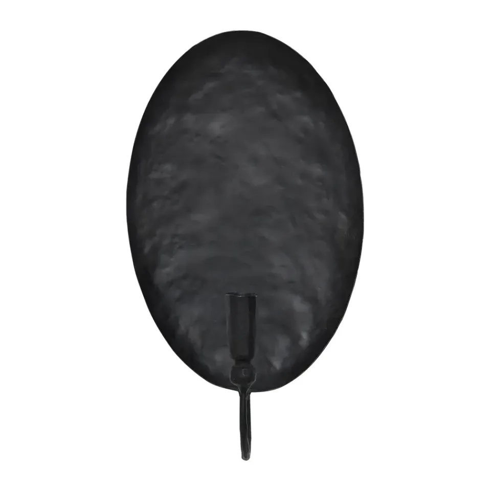 Bougeoirs<Tell Me More Bougeoir mural Boule avec plaque arrière, Noir