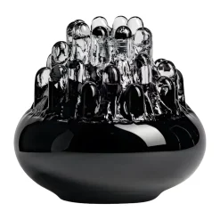 Sculptures & Figurines En Porcelaine<Kosta Boda Bougeoir Polar 200 mm, Noir