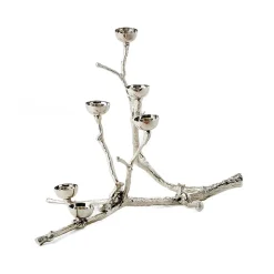 Bougeoirs<POLSPOTTEN Bougeoir Twiggy avec écureuils 30 cm, Argent