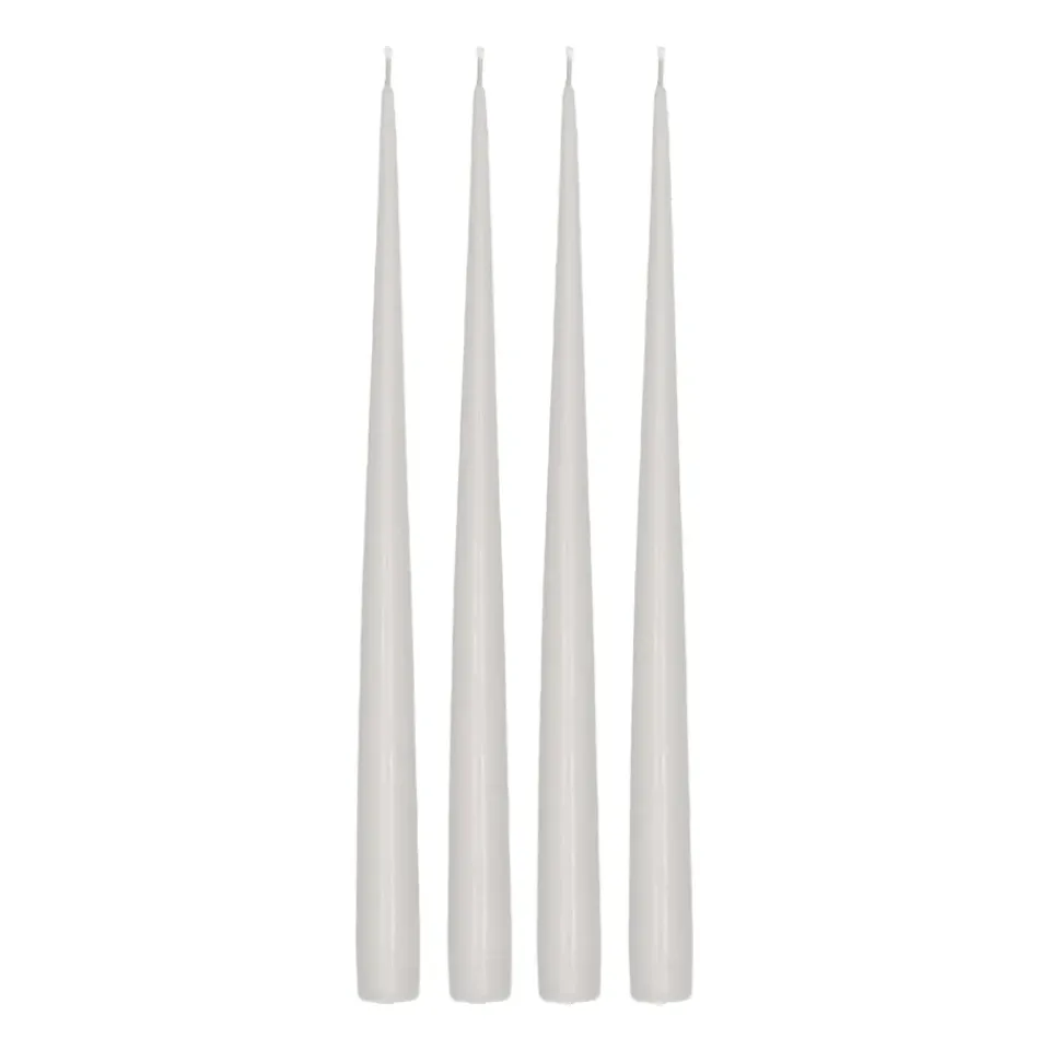 Bougies<Scandi Essentials Bougie antique Atmosphere 32 cm, lot de 4, Gris glacé