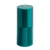 Bougies<HAY Bougie bloc Column Candle small 15 cm, Green-dark green large check