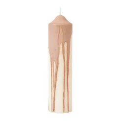 Bougies<Ferm Living Bougie bloc Dryp, Beige, 20 cm