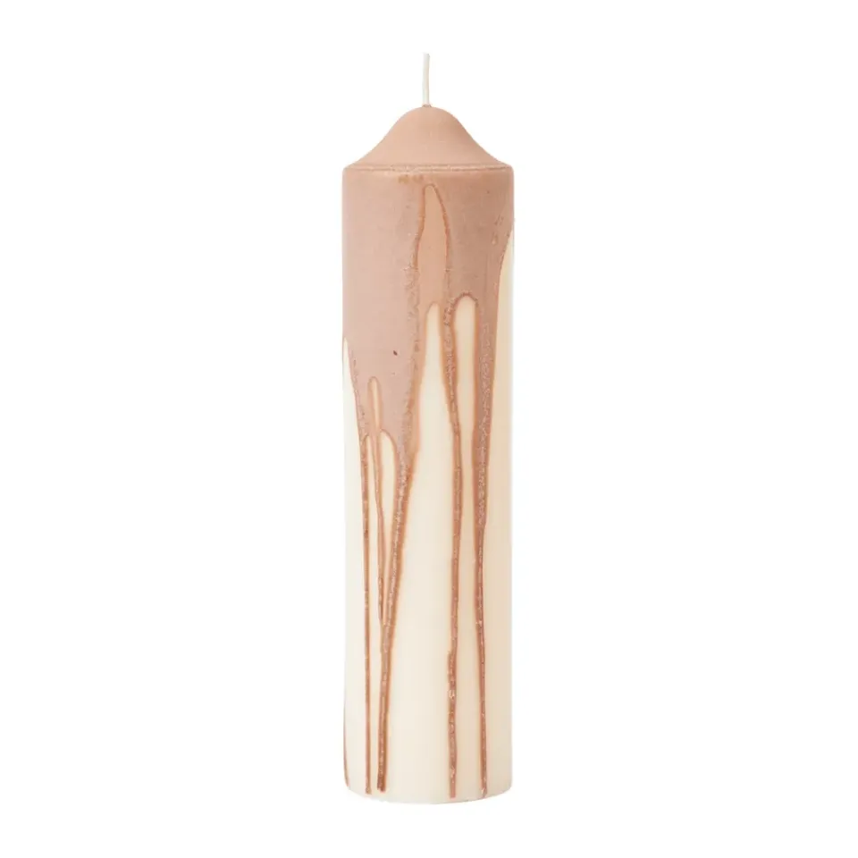 Bougies<Ferm Living Bougie bloc Dryp, Beige, 20 cm