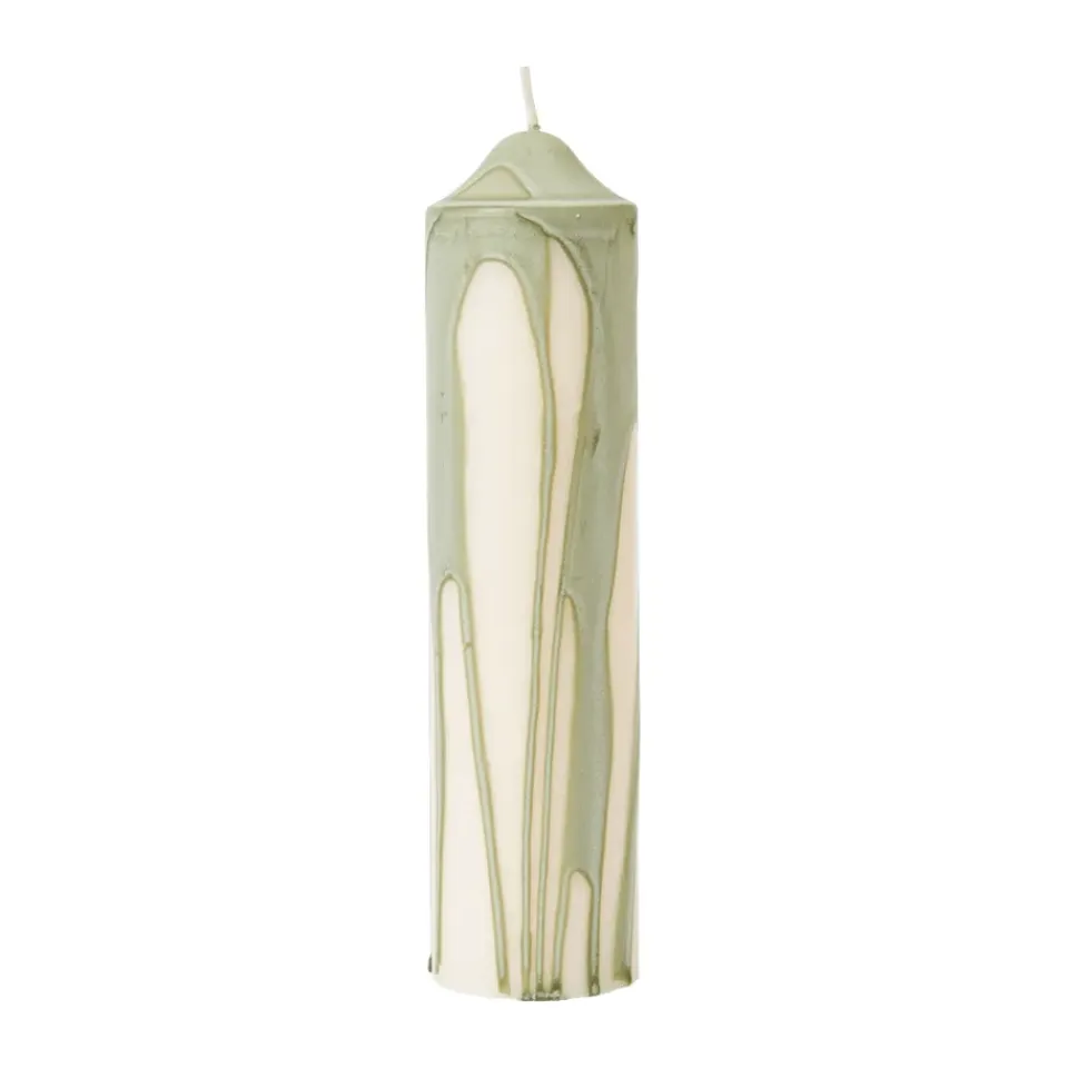 Bougies<Ferm Living Bougie bloc Dryp, Tea Green, 20 cm