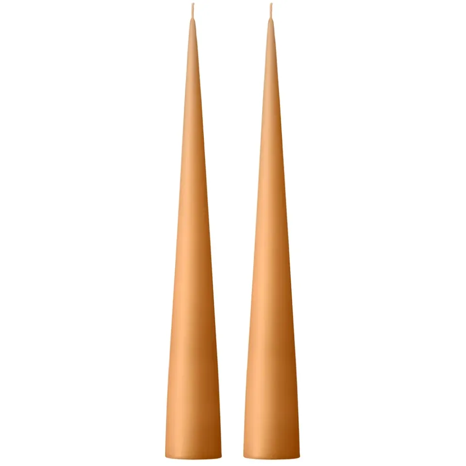 Bougies<Ester & erik Bougie cônique 37 cm Lot de 2 mat, Abricot foncé 19
