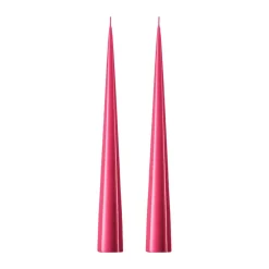 Bougies<Ester & erik Bougie cônique 37 cm Lot de 2 lacquées, Deep pink 41/2