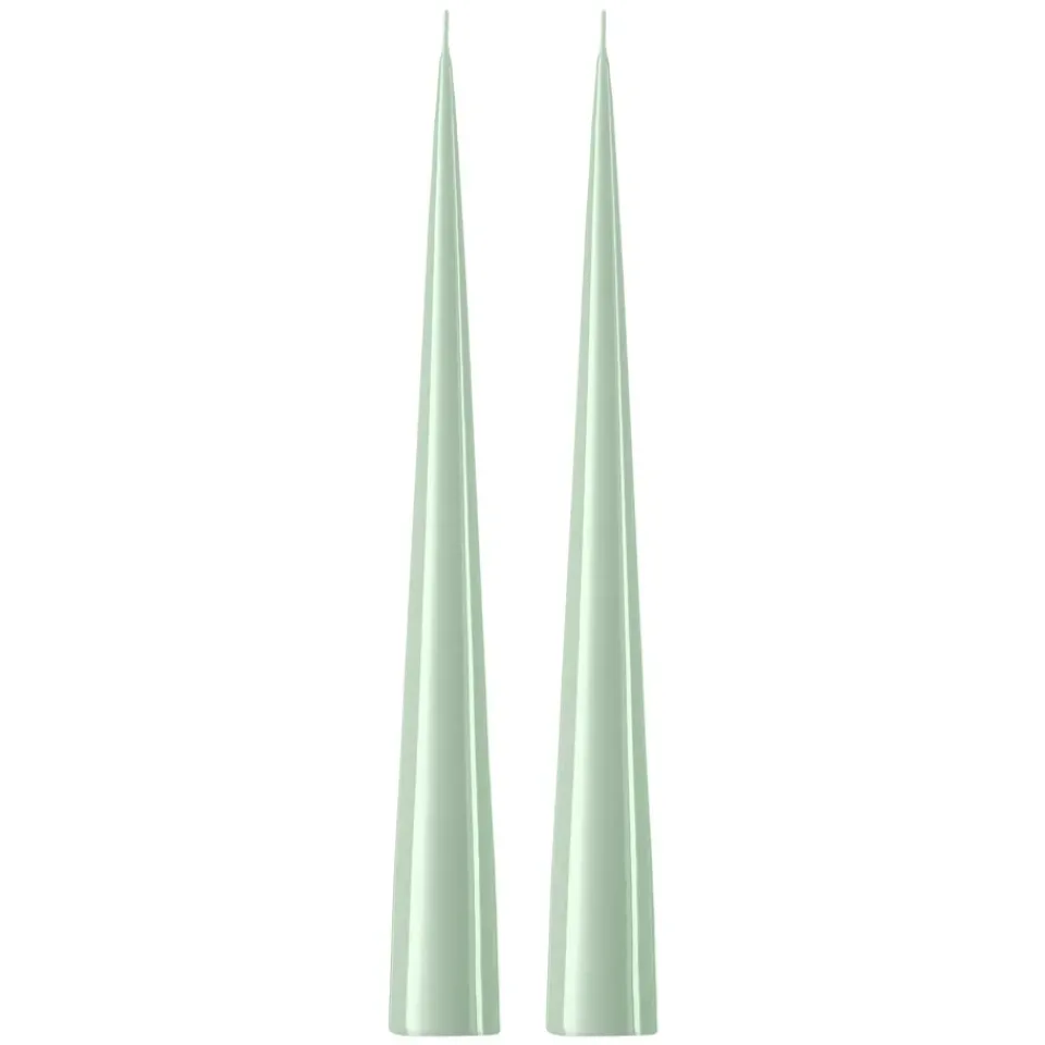 Bougies<Ester & erik Bougie cônique 37 cm Lot de 2 lacquées, Water mint 03-0